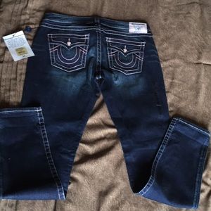 True Religion Swavorski button jeans